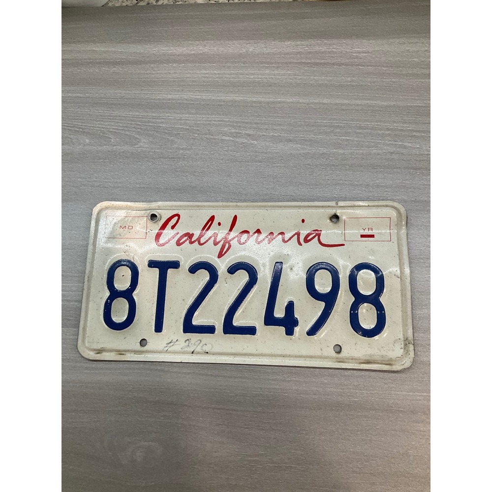 CALIFORNIA LICENSE PLATE